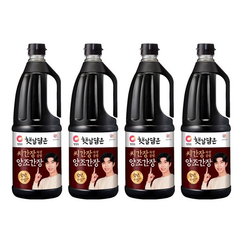 청정원 햇살담은 씨간장 양조간장, 1.7L, 4개