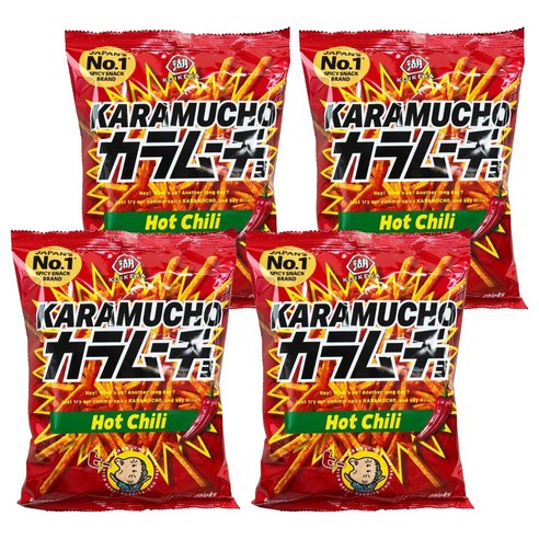 카라무쵸 핫칠리 감자스틱, 100g, 4개