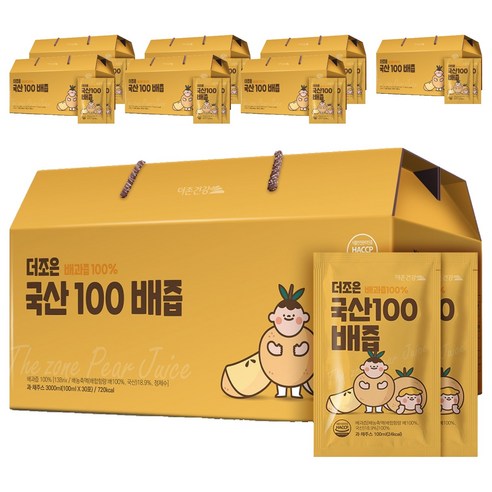더존건강 더조은 국산100 배즙, 100ml, 240개
