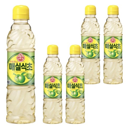 오뚜기 매실 식초, 900ml, 5개