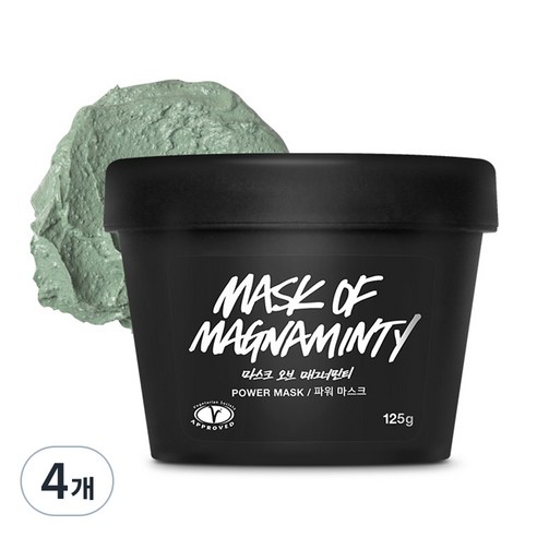 러쉬 마스크 오브 매그너민티 워시 오프 팩, 125g, 4개