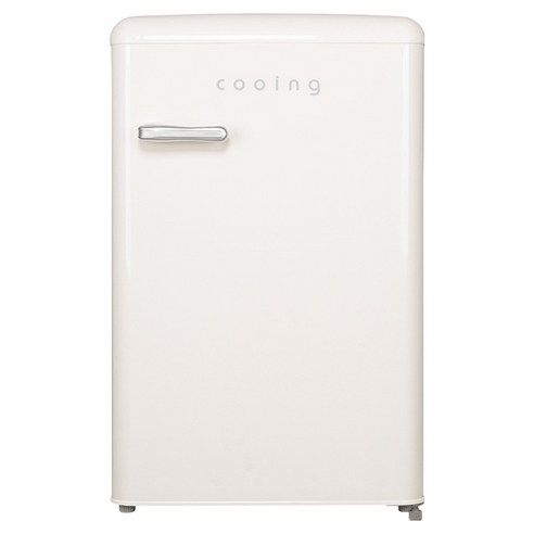 쿠잉전자 레트로 93L 스탠드형 김치 냉장고, 크림, REF-K100SC