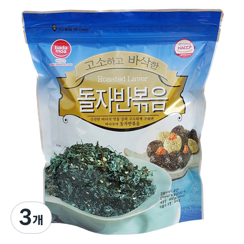 바다모아 돌자반볶음, 400g, 3개