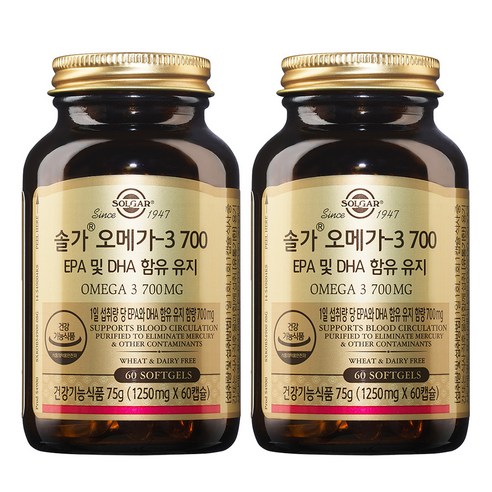 솔가 오메가-3 700, 2개, 75g