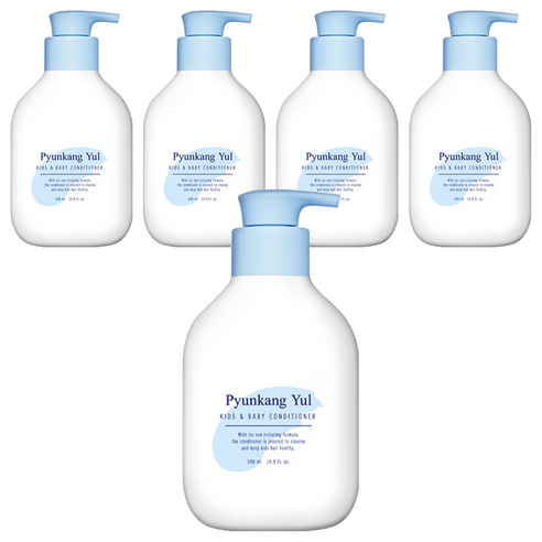 편강율 키즈 앤 베이비 컨디셔너 베이비파우더향, 590ml, 5개
