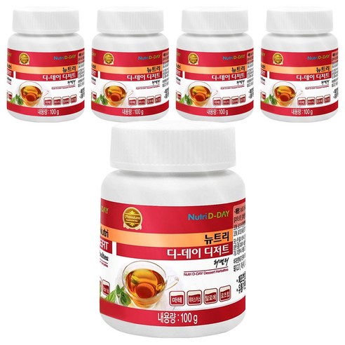뉴트리디데이 디저트 허벌티, 100g, 1개입, 5개