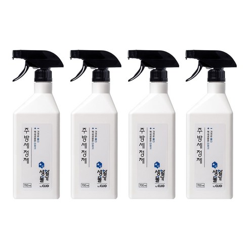 크리오 생활물가 주방 청소 세정제, 700ml, 4개