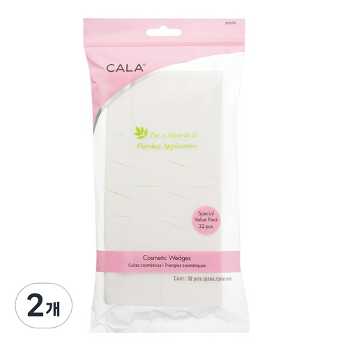 CALA 코스메틱 웻지 32P, 혼합 색상, 2개