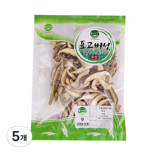 숲자연애 건표고 채, 90g, 5개