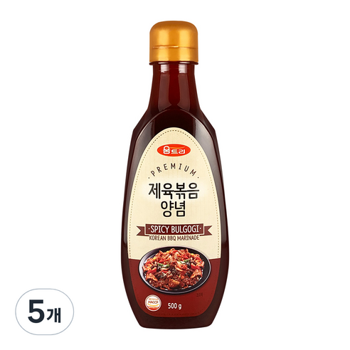 움트리 제육볶음양념, 500g, 5개
