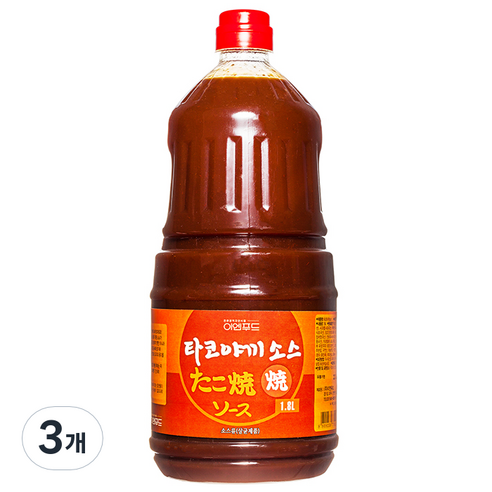 [이엔] 소스 타코야끼소, 1800ml, 3개