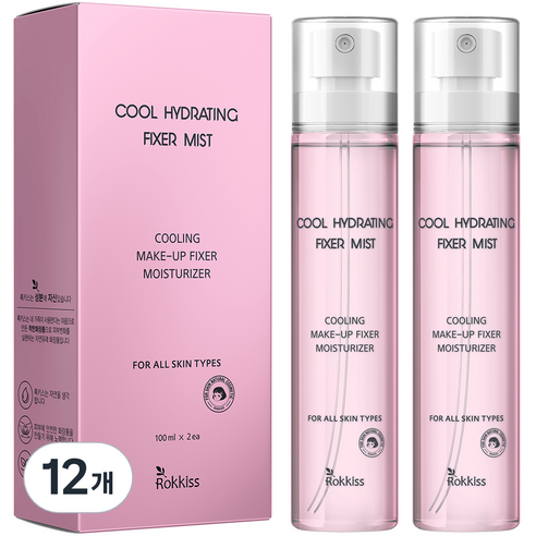 록키스 쿨 하이드레이팅 픽서 미스트, 12개, 100ml