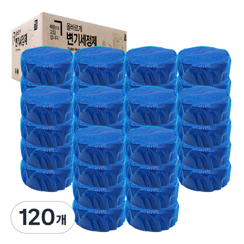 올바르게 올왜프 변기 세정제, 50g, 120개