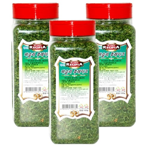 레시피아 파슬리 후레이크, 100g, 3개
