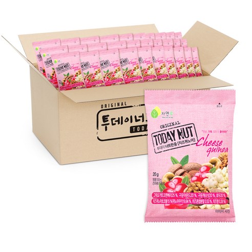 투데이넛 너트한줌 치즈퀴노아, 20g, 100봉
