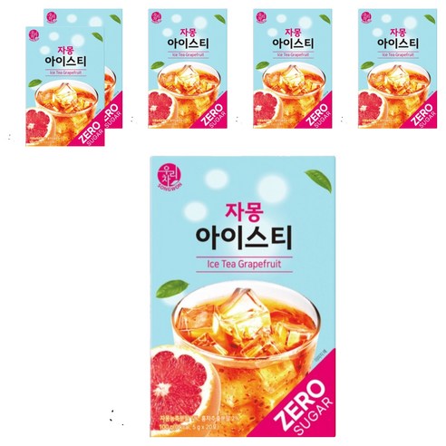 우리차 자몽 아이스티 20p, 6개, 5g, 20개입, 6개