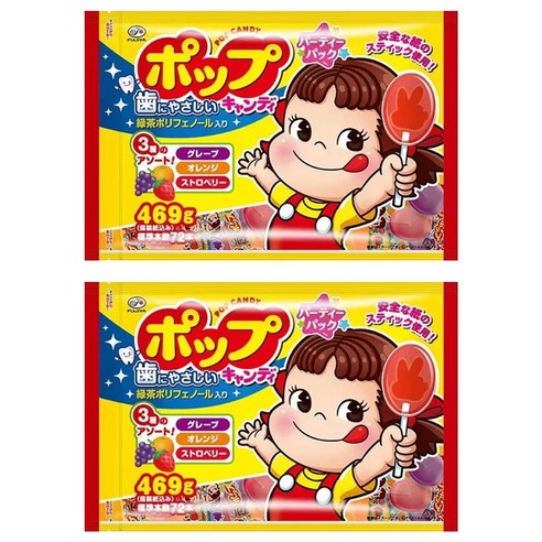 후지야 팝캔디 파티팩, 2개, 432g