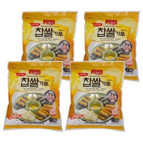 청은에프엔비 찹쌀가루, 1kg, 4개