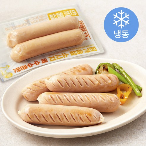 한끼통살 닭가슴살 더블 소시지 옥수수콘맛 (냉동), 100g, 5개