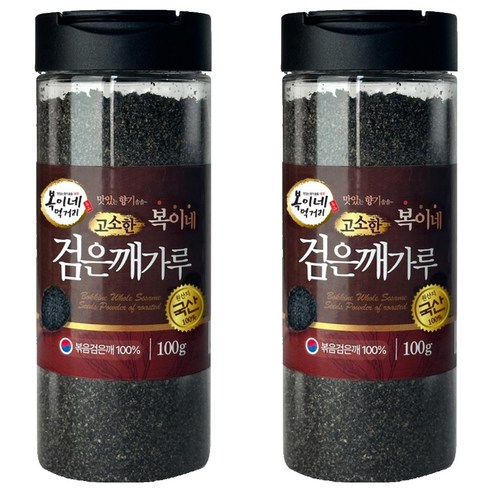 복이네먹거리 국산 고소한 검은깨가루, 100g, 2개