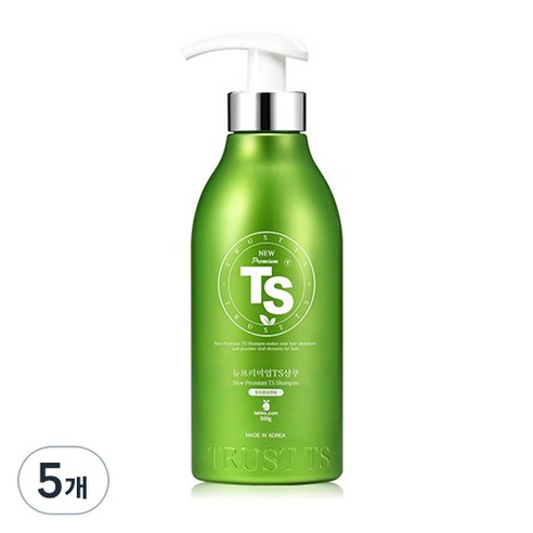 TS 뉴프리미엄 탈모 증상 완화 기능성 샴푸, 500g, 5개