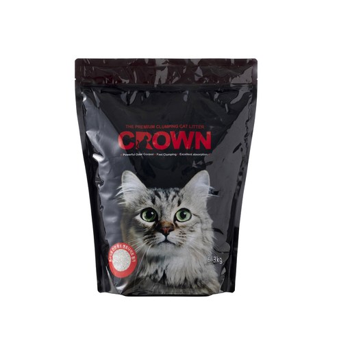 크라운캣앤도그 벤토나이트 고양이 모래, 6.3kg, 1개, 무향