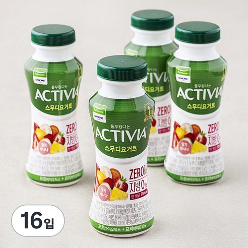 풀무원다논 액티비아 스무디 딸기바나나, 150ml, 4개입, 4개