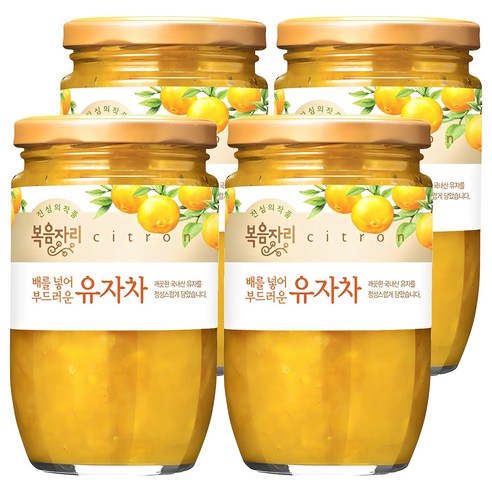 복음자리 배를 넣어 부드러운 유자차, 480g, 1개입, 4개