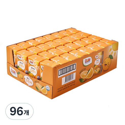 돌 하이 오렌지 주스, 120ml, 96개