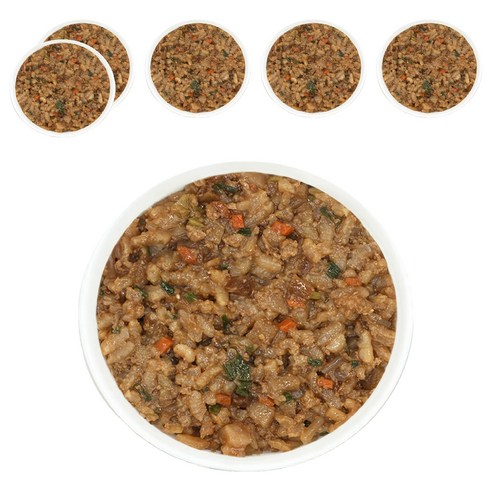 짱죽 돈불고기 야채 짜장밥, 혼합맛(돼지고기 / 밀 / 대두 / 우유 / 소고기 / 닭고기), 160g, 6개