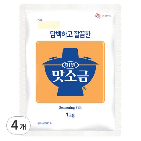 미원 맛소금, 1kg, 4개