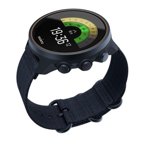 스타일과 실용성을 모두 갖춘 순토 남성용 순토 9 바로 티타늄 나토 손목시계