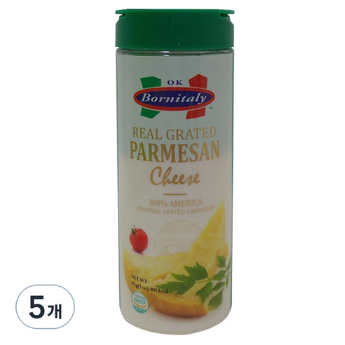 리얼 그레이티드 파마산치즈, 85g, 5개