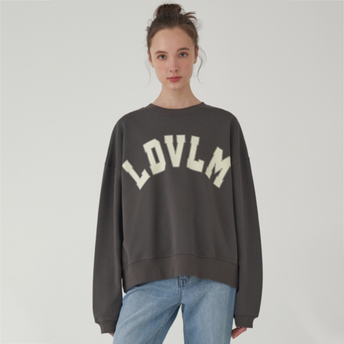 레이디볼륨 LOGO PRINTED OVERFIT SWEAT SHIRTS