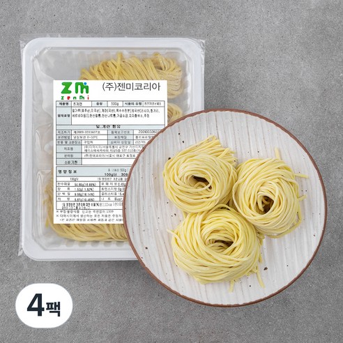 젠미코리아 쯔게면, 500g, 4팩