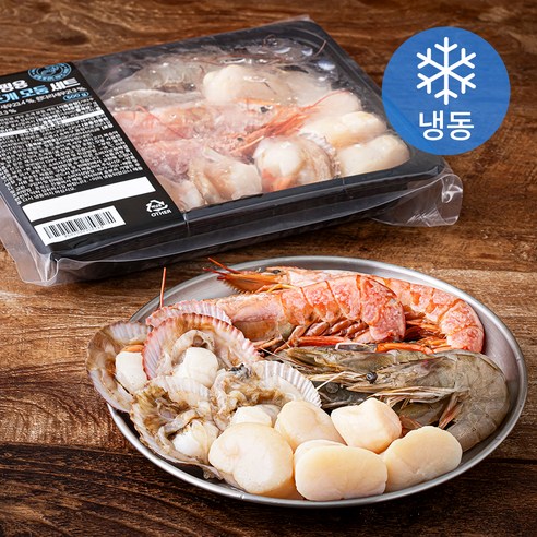 곰곰 캠핑용 새우 조개 모둠 세트 500g (냉동), 1개