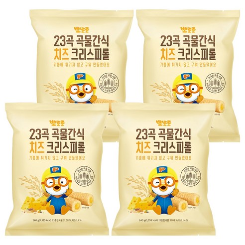 뽀로로 크리스피롤, 치즈맛, 240g, 4개