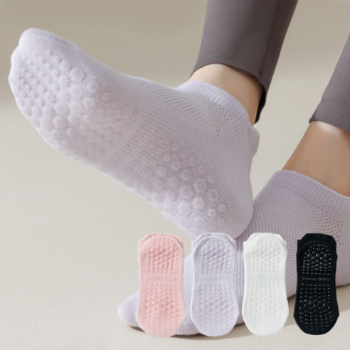 섬세한 움직임을 위한 완벽한 파트너, 올리올망 논슬립 요가 필라테스 양말 4켤레 세트 필라테스논슬립양말