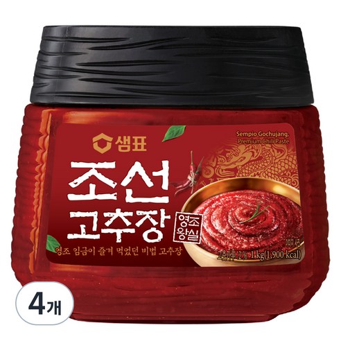 샘표 조선고추장, 1kg, 4개