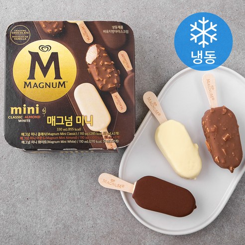 매그넘 미니 아이스크림바 멀티 6개입 (냉동), 330ml, 1개