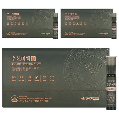 유한건강생활 뉴오리진 수신비책 770.7g, 28정, 3개