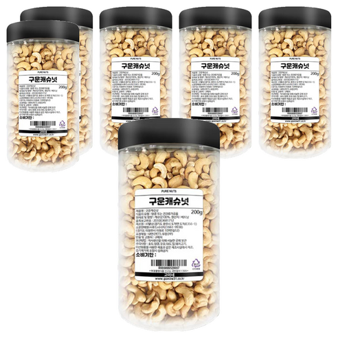 고미네 구운캐슈넛, 200g, 6개