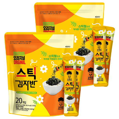 김대감 스틱김자반 오리지널 20p, 140g, 2개