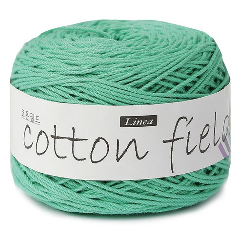 니뜨 코튼 필드 뜨개실 80g, 325 민트, 1개