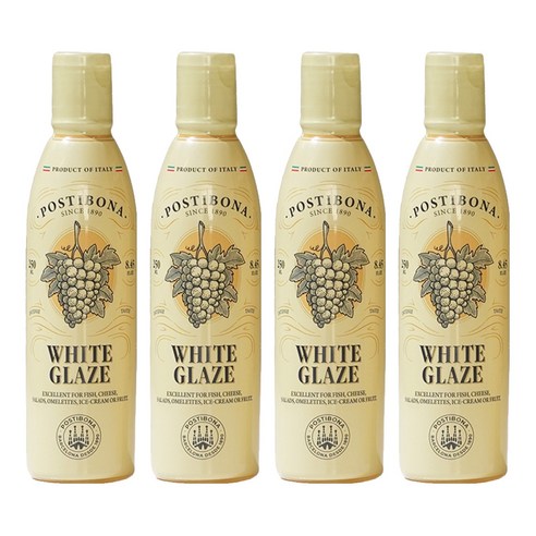 포스티보나 화이트 발사믹 글레이즈, 4개, 250ml
