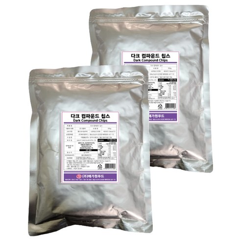 햇살나래 다크 컴파운드 칩스, 350g, 2개