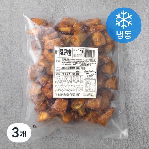 땅콩 고구마 맛탕 (냉동), 1kg, 3개