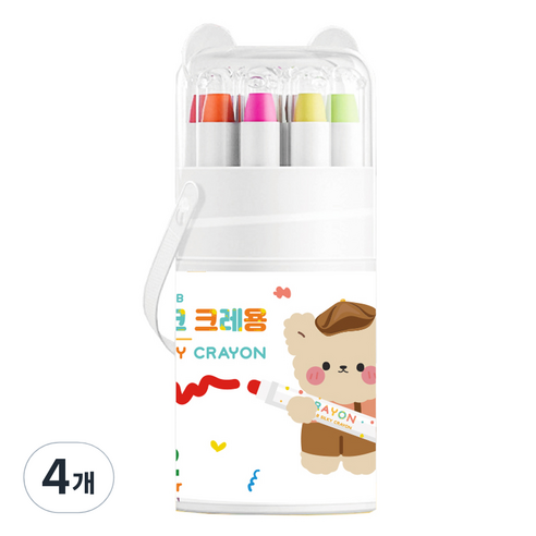 투코비 실크 크레용 색연필, 12색, 4개