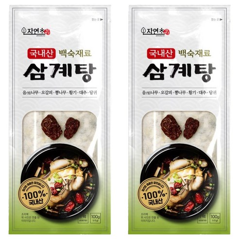 자연초 삼계탕 백숙재료, 100g, 2개