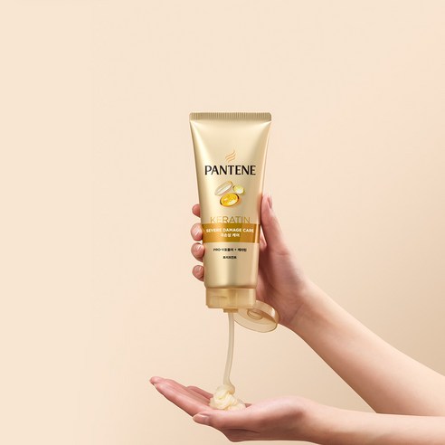 손상된 모발에 생기를 불어넣는 팬틴 케라틴 극손상케어 트리트먼트 세트